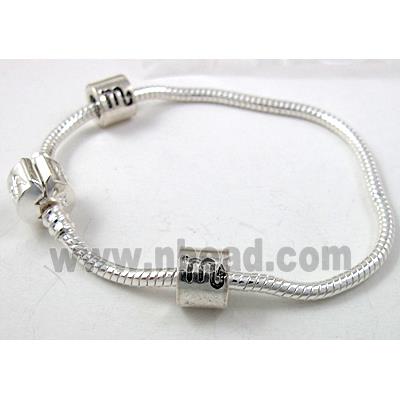 Stopper Beads, Screw, Tibetan Silver Non-Nickel