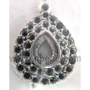 Tibetan Silver pendant, lead free and nickel free