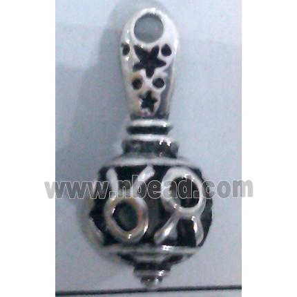 lead free and nickel free Tibetan Silver hollow pendant