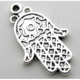 HamsaHand Pendant, tibetan silver charms, non-nickel