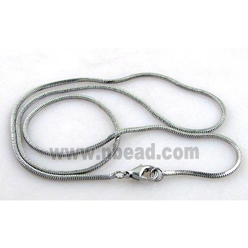 Copper snake chain, Cube, nickel free