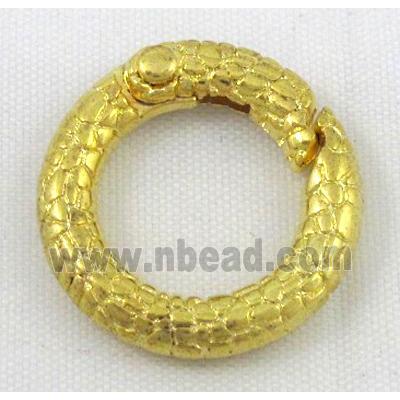 alloy Carabiner Clasp, gold plated