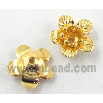 bead flower, copper, Golden Plated