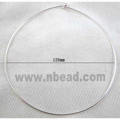 Silver Plated Copper Necklace wire, Nickel Free, Lead Free