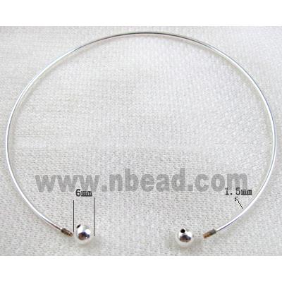 Silver Plated Copper Necklace, Nickel Free, Lead Free