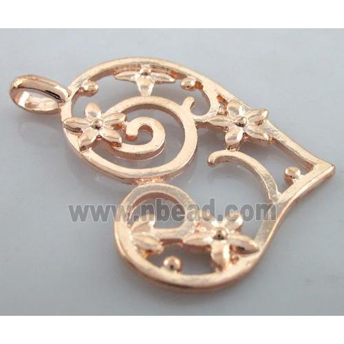 alloy pendants, red copper