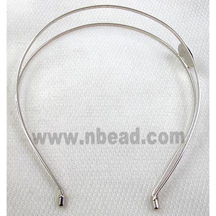 Platinum Plated steel alloy Hair Bands