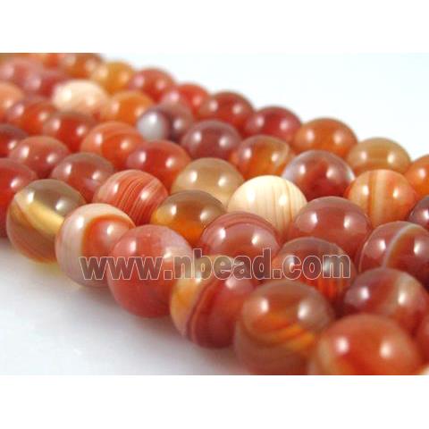 round stripe Agate Beads