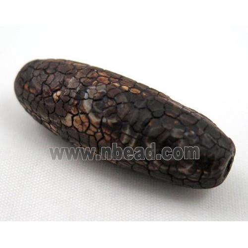 natural tibetan Dzi beads, barrel