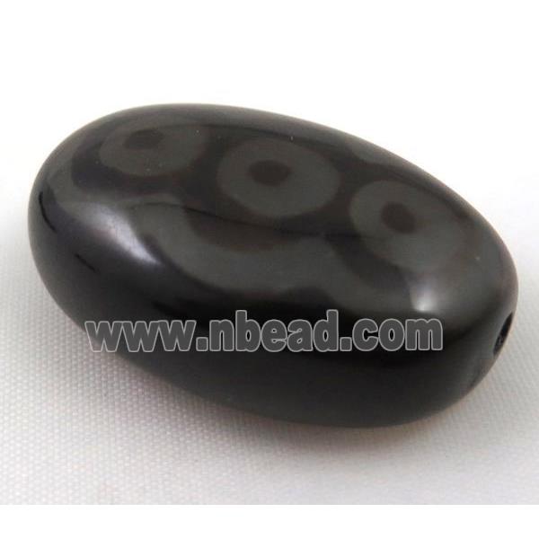 natural tibetan Dzi beads, oval