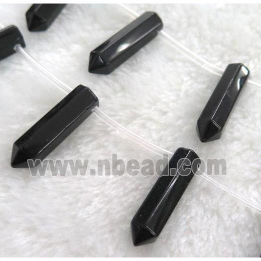black onyx beads, bullet