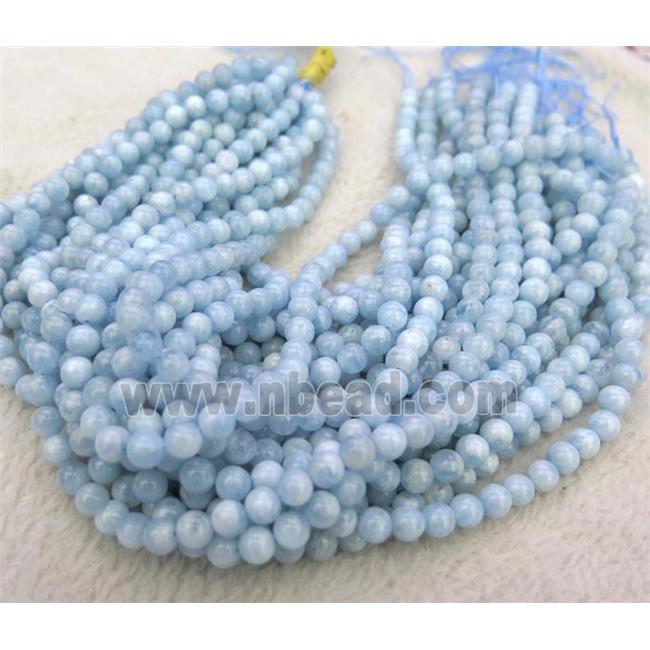 round natural Aquamarine beads