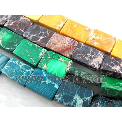 Sea Sediment Jasper, oblong, mixed color