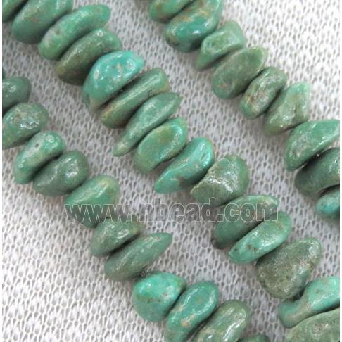natural turquoise bead chips, freeform