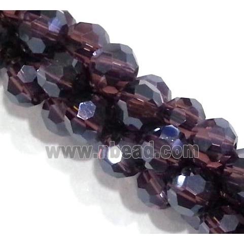 handmade braided chain with chinese crystal glass bead, faceted