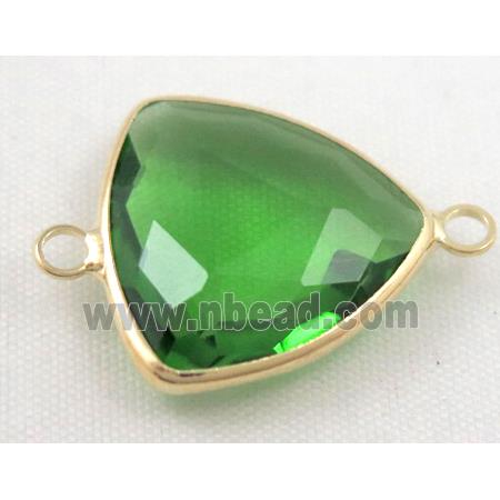 Chinese crystal glass connector, faceted