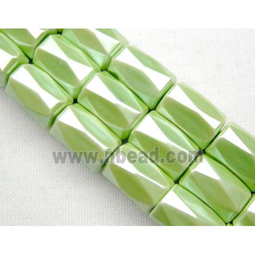 Hematite Magnetic Facet Tube Beads