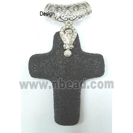Lava pendant bead