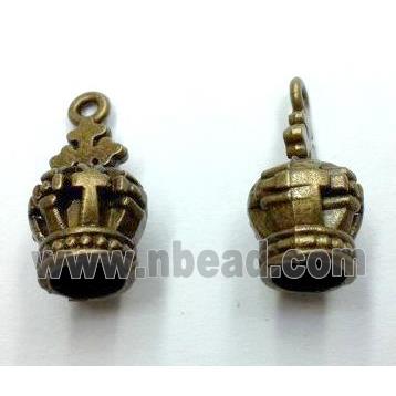 tibetan silver crown pendant non-nickel, bronze