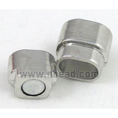 Magnetic Clasp for bracelet, platinum plated