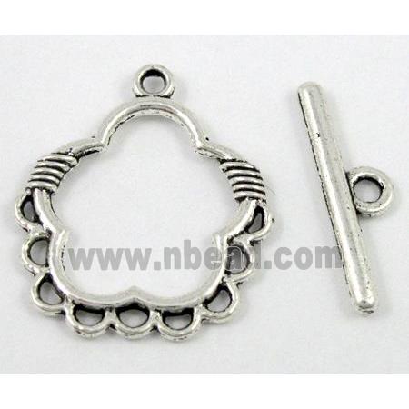 Tibetan Silver Toggle Clasp Non-Nickel
