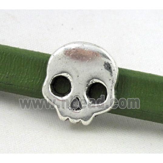 spacer tibetan silver charm bead, non-nickel