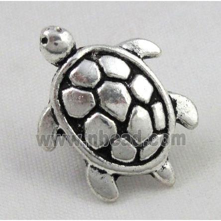tibetan silver tortoise charms bead, non-nickel