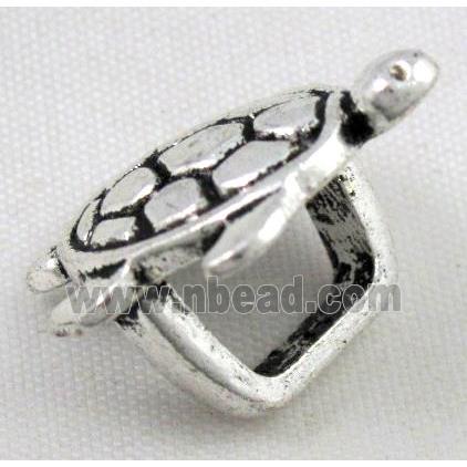 tibetan silver tortoise charms bead, non-nickel
