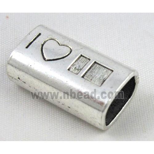 spacer tibetan silver charms bead, non-nickel
