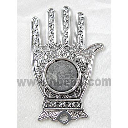 tibetan silver Hamsa Hand Pendant non-nickel