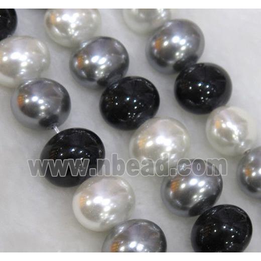 Pearlized Shell Bead, potato shape