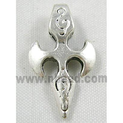Tibetan Silver pendant, lead free and nickel free