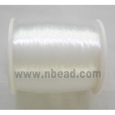 Crystal thread, white, no-stretchy
