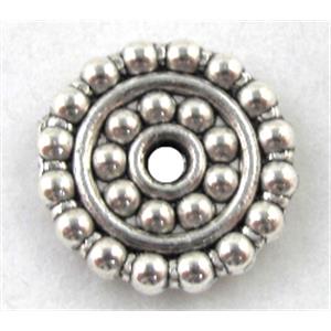 Tibetan Silver Spacers beads, 12mm dia