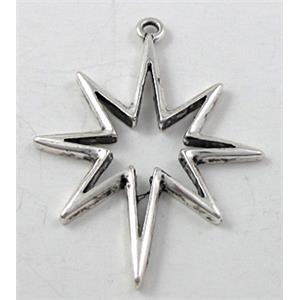 northStar pendant, Tibetan Silver non-nickel, 26x35mm