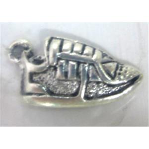 Tibetan Silver charm pendant, Lead free and nickel Free, 19x11mm