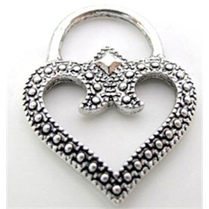 Tibetan Silver pendant, Lead free and nickel Free, 31x24mm