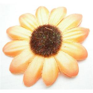 Handcraft Fabric sunflower, 58mm diameter