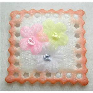 Handcraft Fabric Flower, 33x35mm