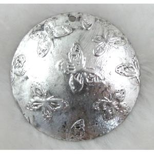 Tibetan Silver beads, 38mm dia