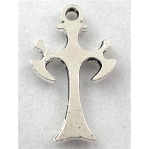 Tibetan Silver pendants, Zn Alloy, 14x23mm