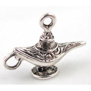 Tibetan Silver pendants, Zn Alloy, 24x18mm