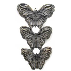 Tibetan Silver Butterfly, Lead and nickel Free, bronze, 60mm, 50mm, 40mm