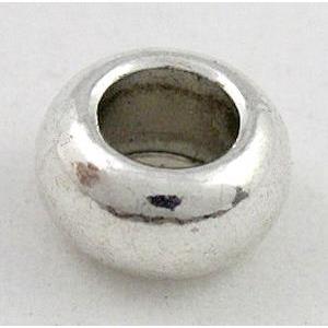 bead, tibetan silver spacer, Non-Nickel, approx 9.2mm dia, 5mm hole