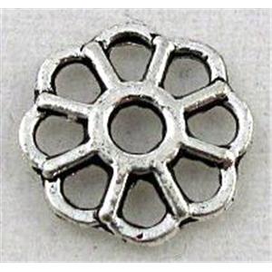 tibetan silver spacer beads, Non-Nickel, approx 9mm dia