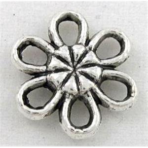 tibetan silver spacer beads, Non-Nickel, approx 11.5mm dia