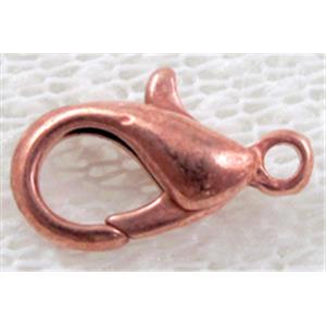 Lobster Parrot Clasp, Zinc alloy, 10mm length
