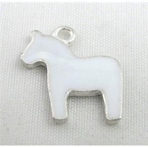 bracelet bar, enamel alloy pendant, approx 18x18mm