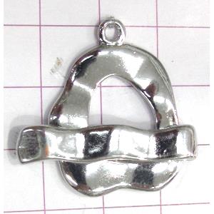 Copper toggle clasps, 24x30mm, stick: 30mm length, color code: E golden