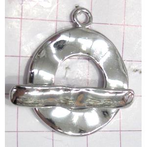Copper toggle clasps, 30mm dia, stick: 38mm length, color code: E golden